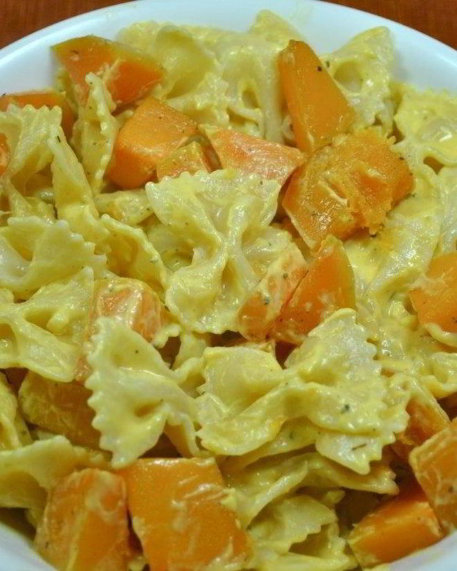 Рецепт пасты с тыквой