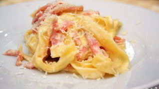 Рецепт Пасты с ветчиной и сливками