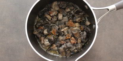 Шаг 2: сливочной пасты с лесными грибами