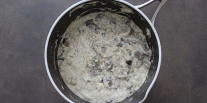 Шаг 3: сливочной пасты с лесными грибами