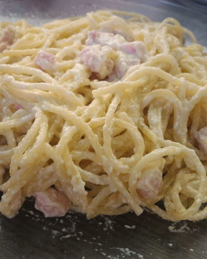 Рецепт спагетти под соусом карбонара