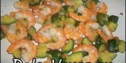 Шаг 8: спагетти с креветками и цукини