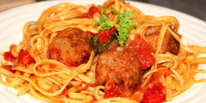 Рецепт спагетти с мясными шариками