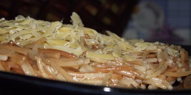 Рецепт Жареной вермишели, блюдо студента-медика