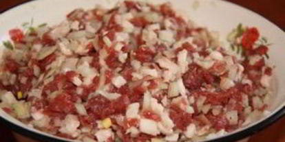 Шаг 4: мантов из рубленого мяса