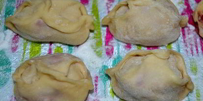 Шаг 4: мантов с говядиной и тыквой