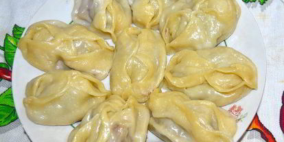 Шаг 6: мантов с говядиной и тыквой