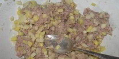 Шаг 1: мантов с грибами и картошкой