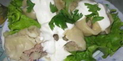 Шаг 5: мантов с грибами и картошкой