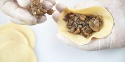 Шаг 5: мантов с грибами