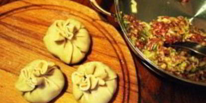 Шаг 3: мантов с капустой