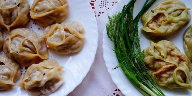 Рецепт мантов с мясом и с тыквой