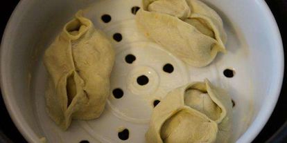 Шаг 10: мантов с мясом и с тыквой