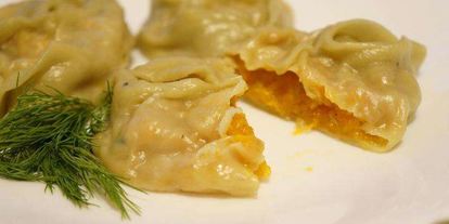 Шаг 12: мантов с мясом и с тыквой