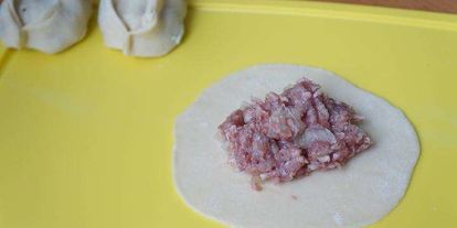 Шаг 3: мантов с мясом и с тыквой