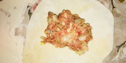 Шаг 7: мантов с мясом и тыквой