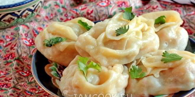 Рецепт мантов с тыквой и фаршем