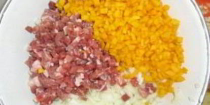 Шаг 6: мантов с тыквого и мясома