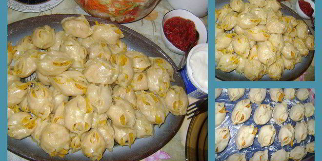 Рецепт мантов с тыквой