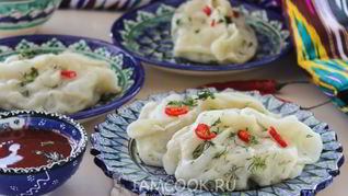 Рецепт Постных мантов с картошкой