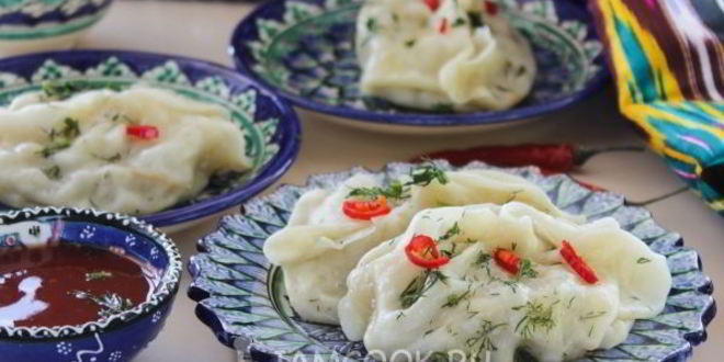 Рецепт Постных мантов с картошкой