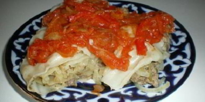 Рецепт узбекского блюда ханум