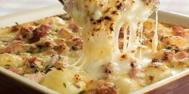 Рецепт Картофеля по-французски с сыром и сливками