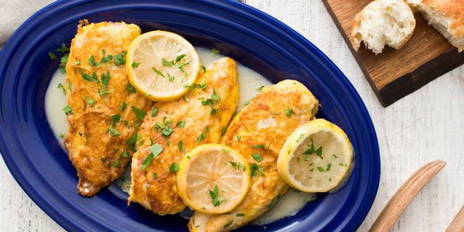 Рецепт куриной грудки под лимонным соусом по-французски