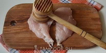 Шаг 2: мяса по-французски без майонеза