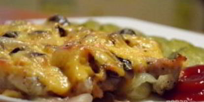 Шаг 7: мяса по-французски с грибами и сыром