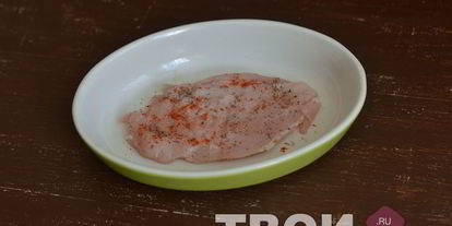 Шаг 2: мяса по-французски с курицей