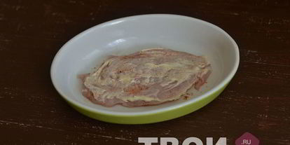 Шаг 3: мяса по-французски с курицей