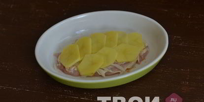 Шаг 5: мяса по-французски с курицей