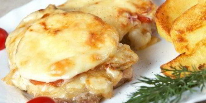 Рецепт мяса по-французски с помидорами