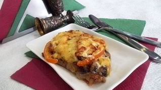 Рецепт Мяса по-французски с шампиньонами