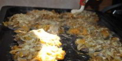 Шаг 4: мяса по-французски со свининой и грибами