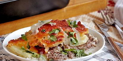 Шаг 17: мяса по-французски в духовке