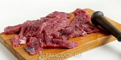 Шаг 5: мяса по-французски в духовке