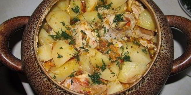 Рецепт мяса по-французски в горшочках