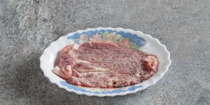 Шаг 3: мяса по-французски в микроволновке