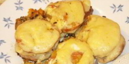 Шаг 2: свинины по-французски с сыром в мультиварке