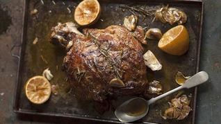 Рецепт Бараньей ноги запеченной в лимонном соке