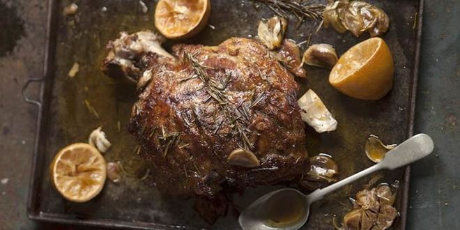 Рецепт бараньей ноги запеченной в лимонном соке