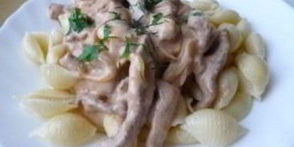 Шаг 5: бефстроганова с молоком