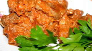 Рецепт Бефстроганова в томатном соусе