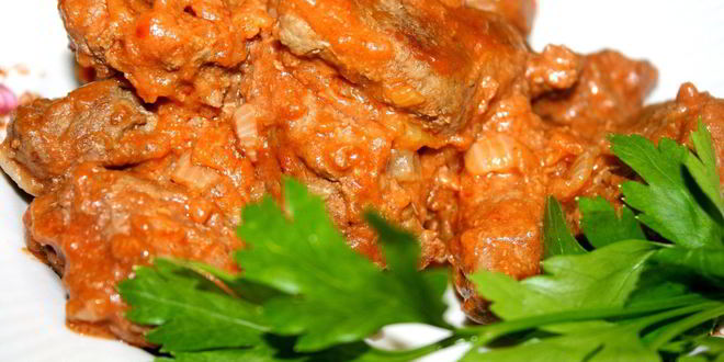 Рецепт бефстроганова в томатном соусе