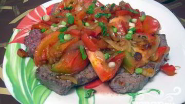 Рецепт Бифштекса по-мексикански