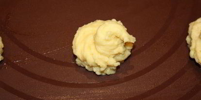 Шаг 6: фаршированного филе в изумрудной панировке с картофелем дукезе