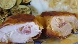 Рецепт Фаршированных куриных грудок с картофельным пюре