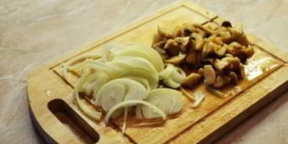 Шаг 1: говядины с белыми грибами